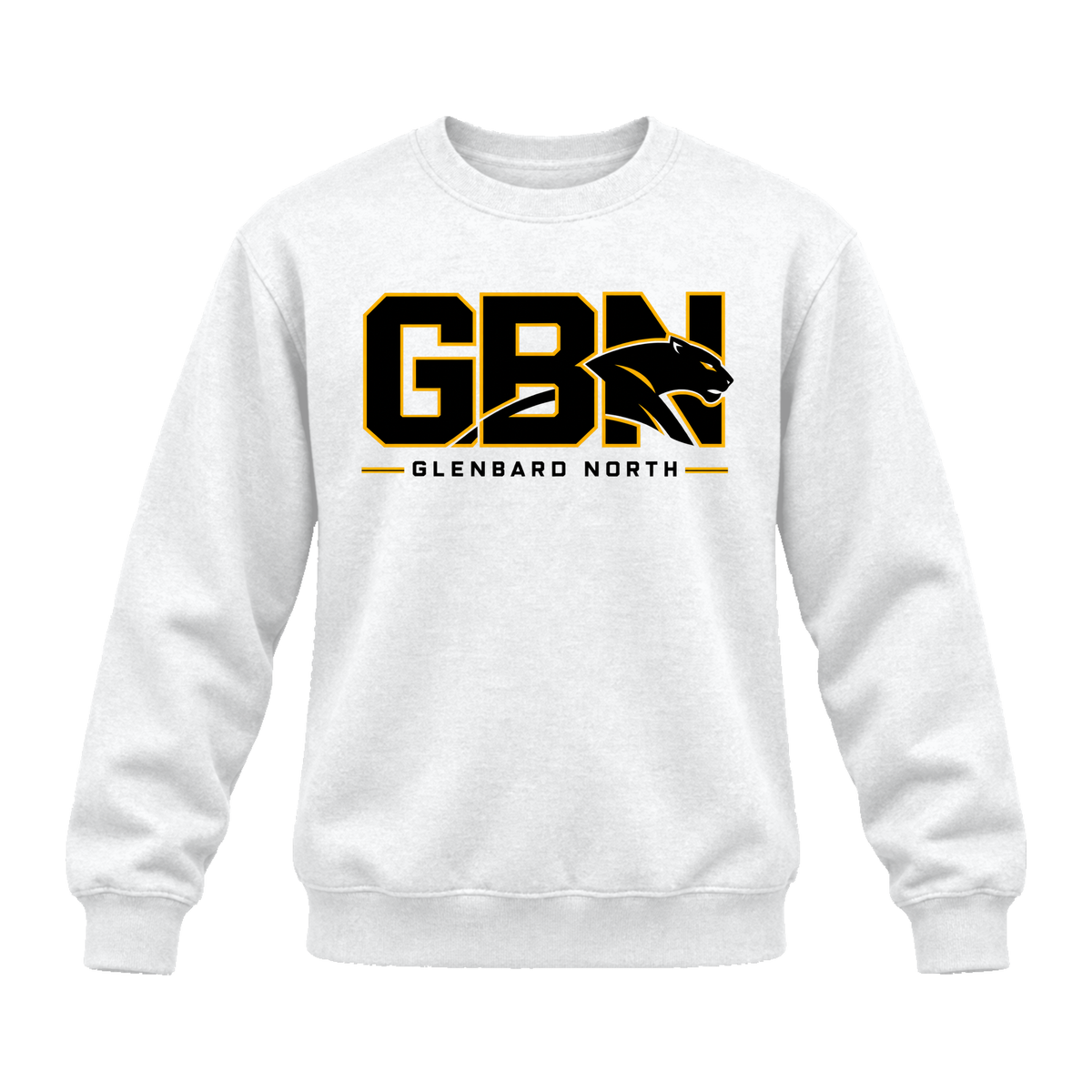 GBN Block Logo Premium Crewneck - White