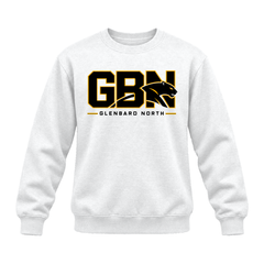 GBN Block Logo Premium Crewneck - White