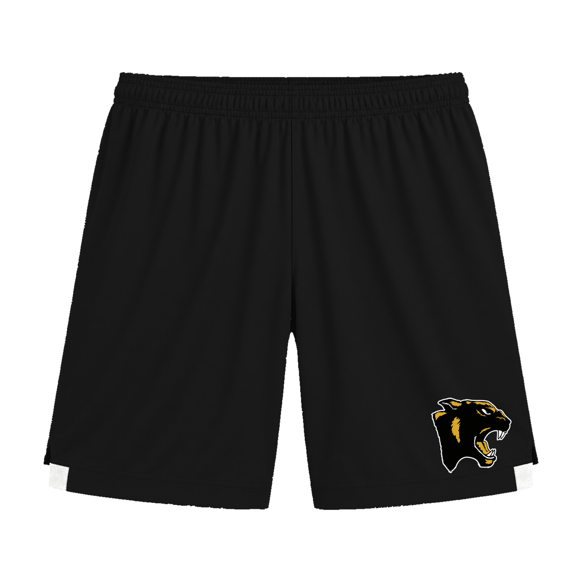 GBN Panther Logo Two-Tone Shorts - Black/ White