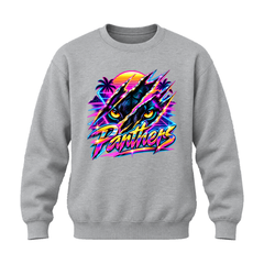 GBN Neon Panther Crewneck Sweatshirt - Sport Grey