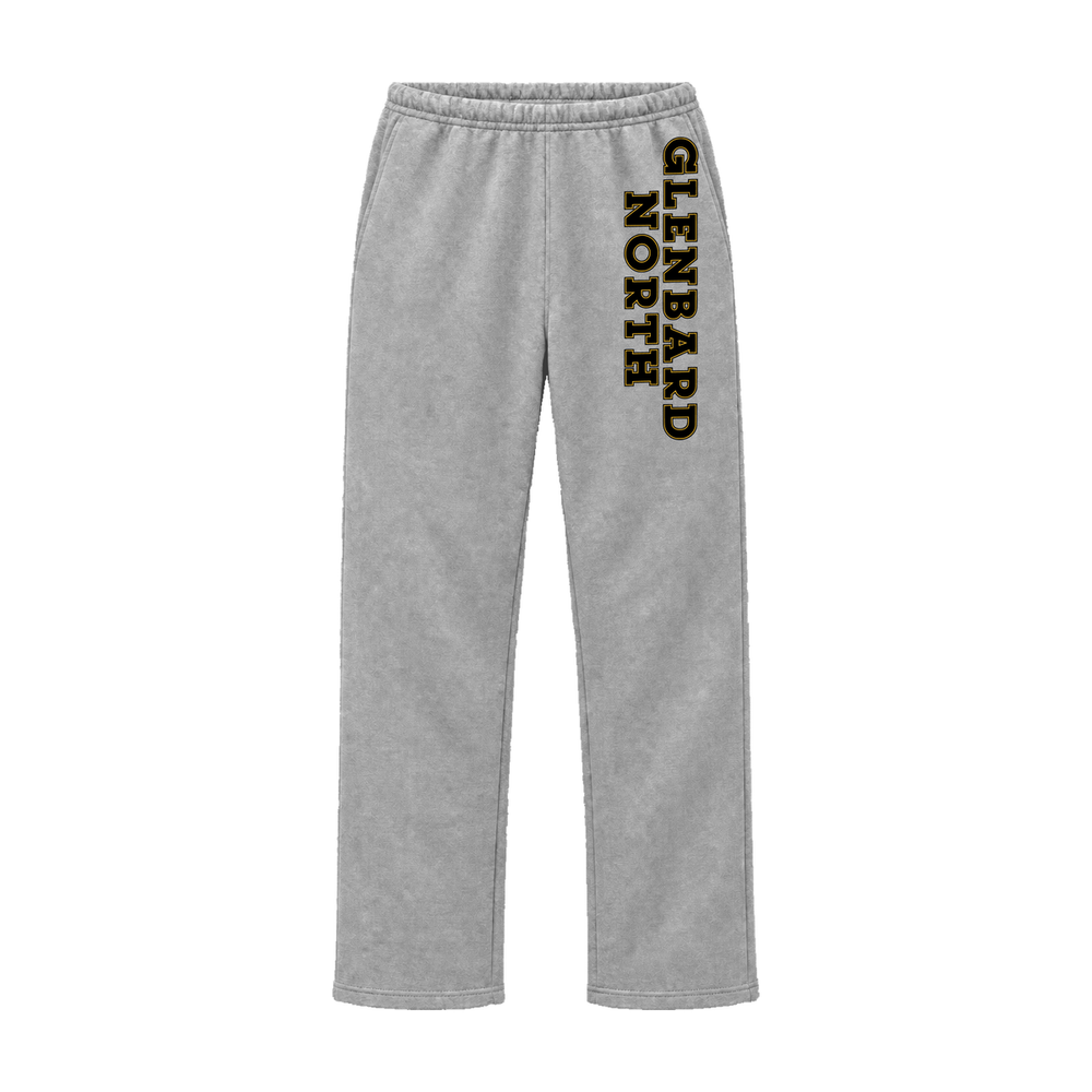 GBN Glenbard North Leg Straight Leg Sweatpants - Heather Grey