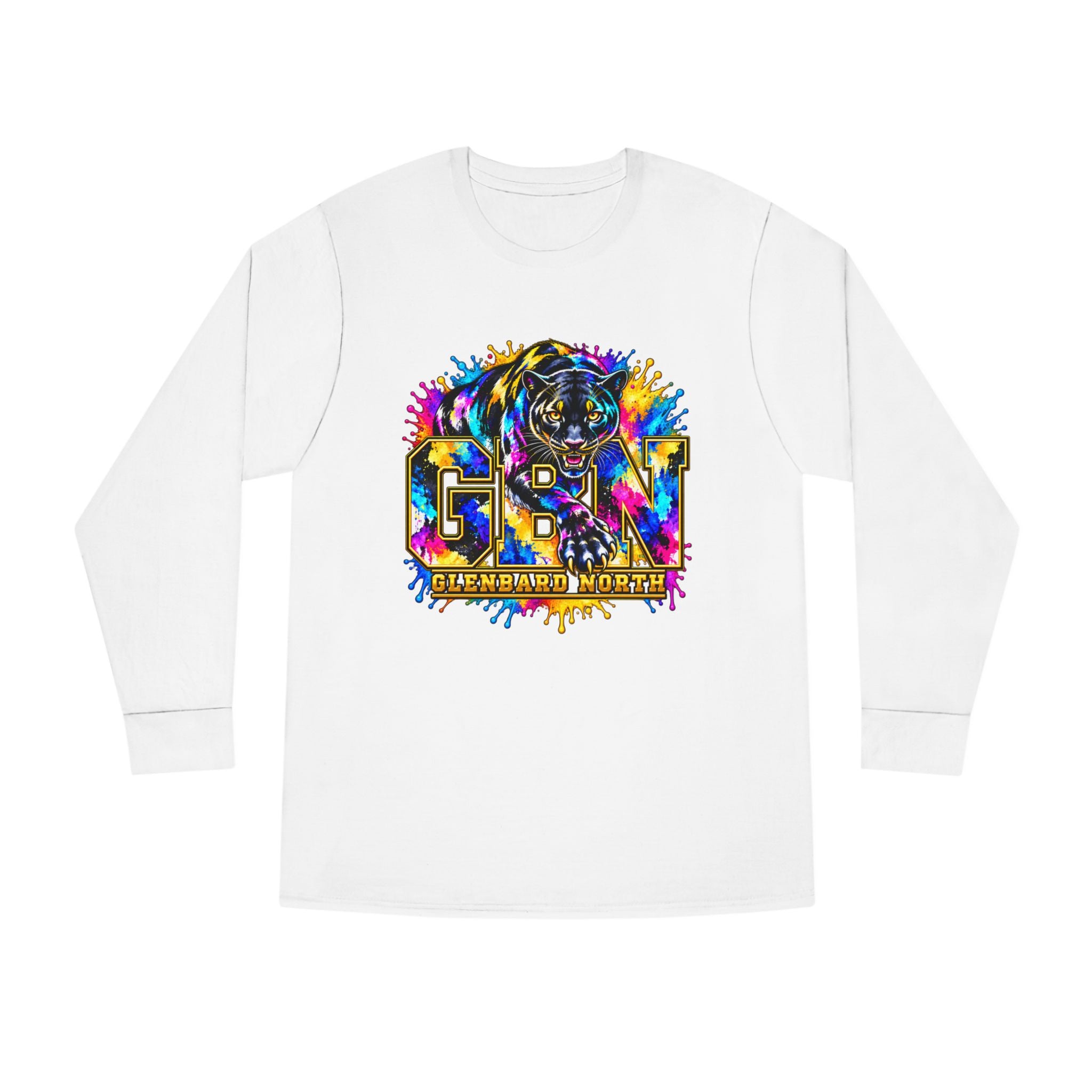 GBN Paint Splash Panther Long Sleeve Tee