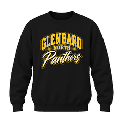 GBN Arched Panthers Crewneck Sweatshirt - Black