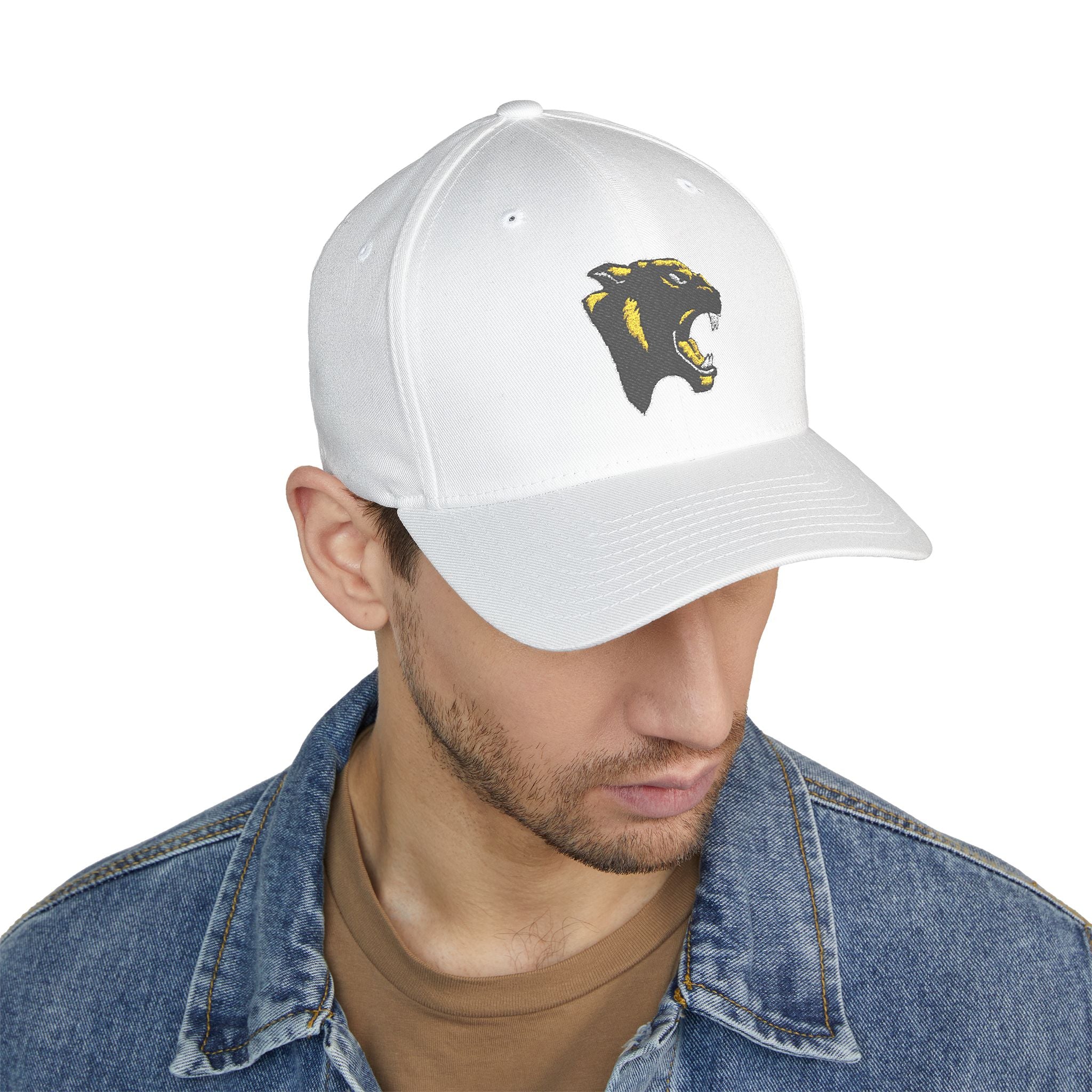 Panther Embroidered Structured Cap