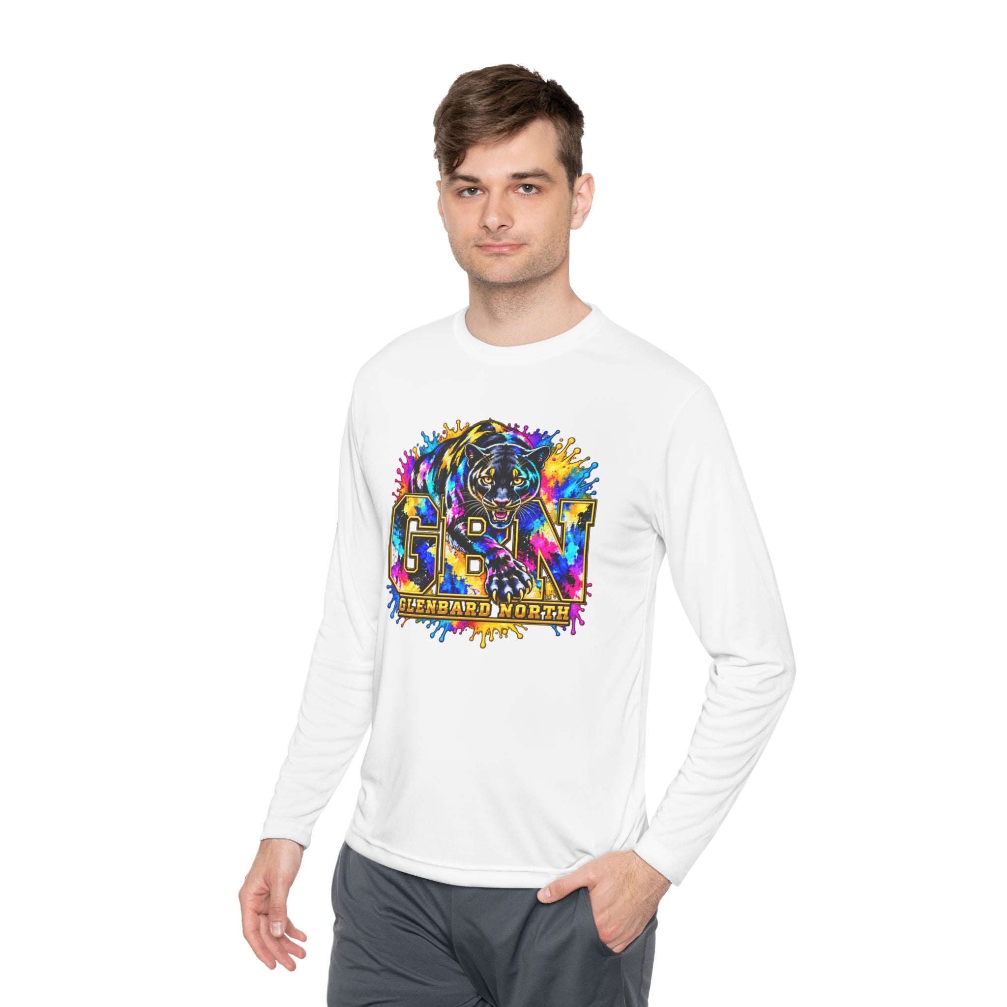 GBN Paint Splash Panther Performance Long Sleeve