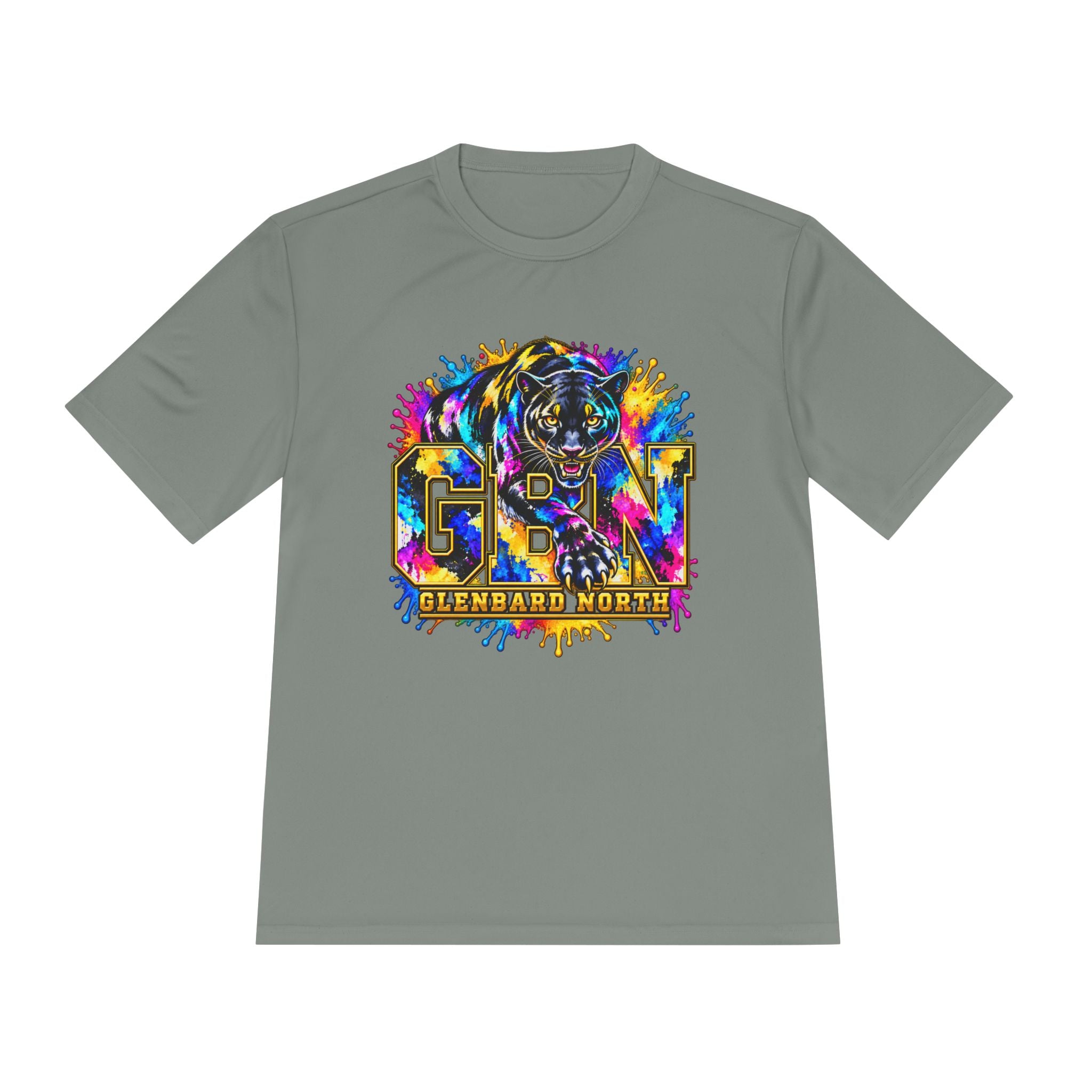 GBN Paint Splash Panther Moisture-Wicking Tee