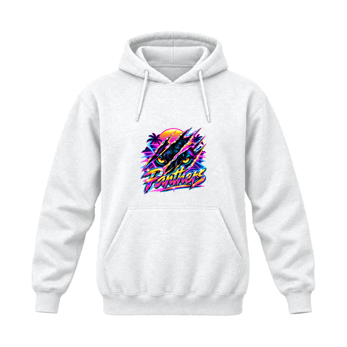 GBN Neon Panther Hoodie - White