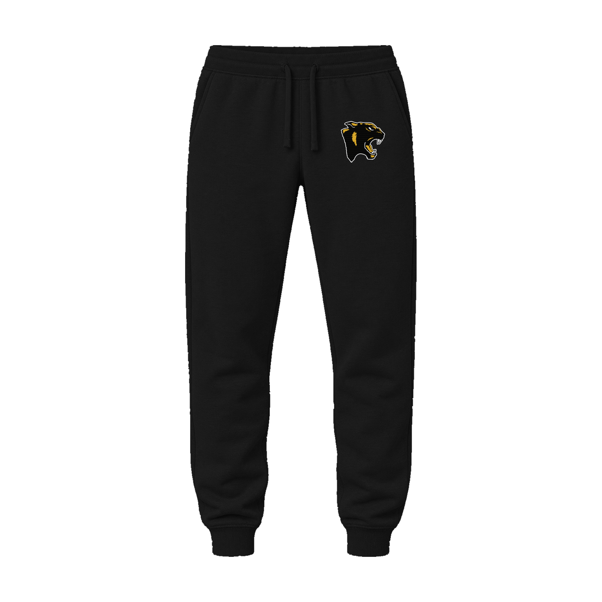 GBN Panther Logo Embroidered Joggers - Black
