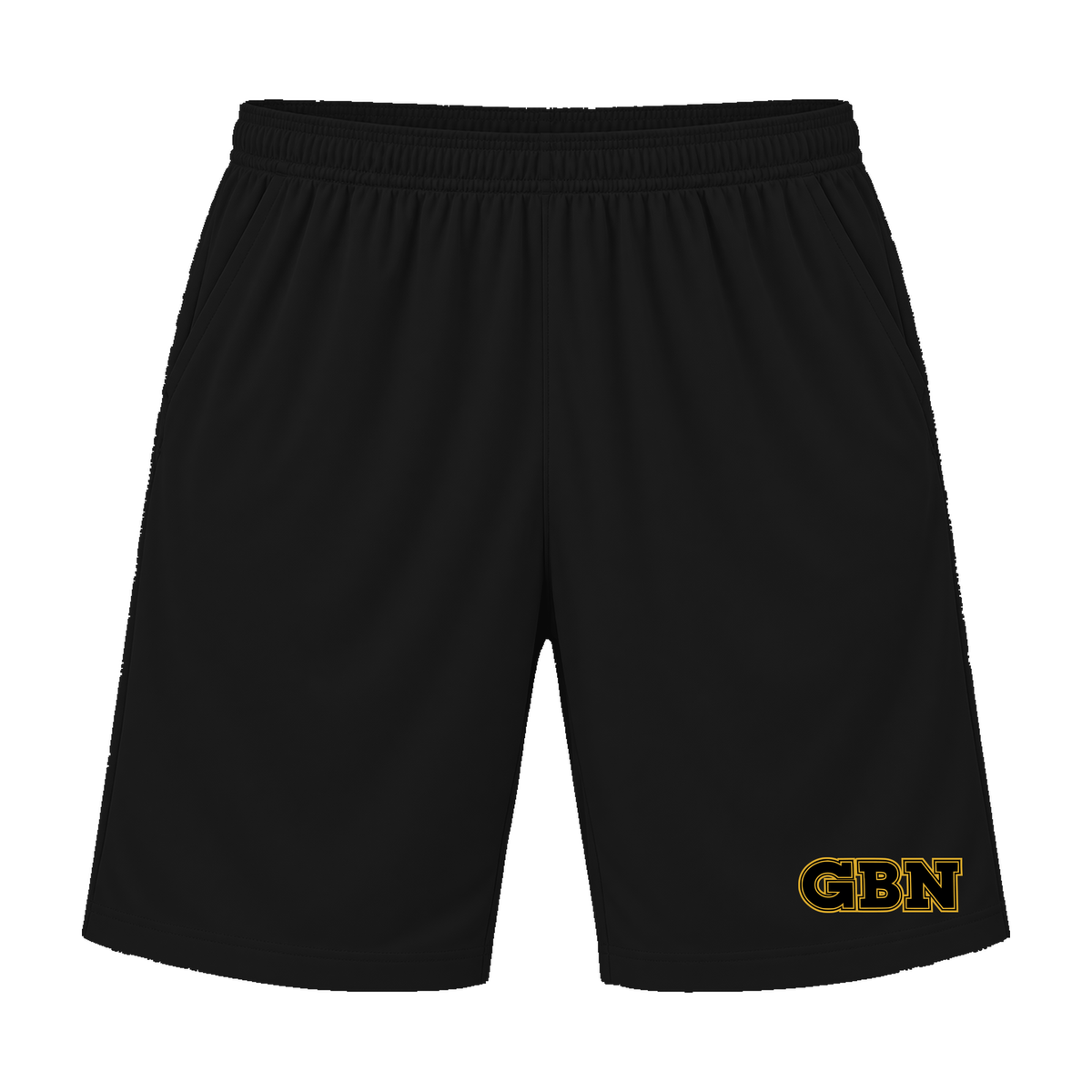 GBN Varsity Letters Athletic Shorts - Black
