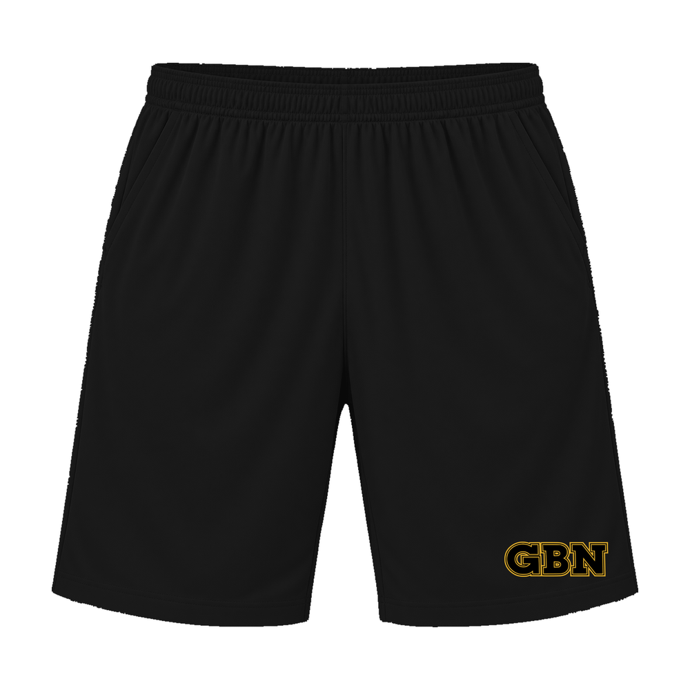GBN Varsity Letters Athletic Shorts - Black