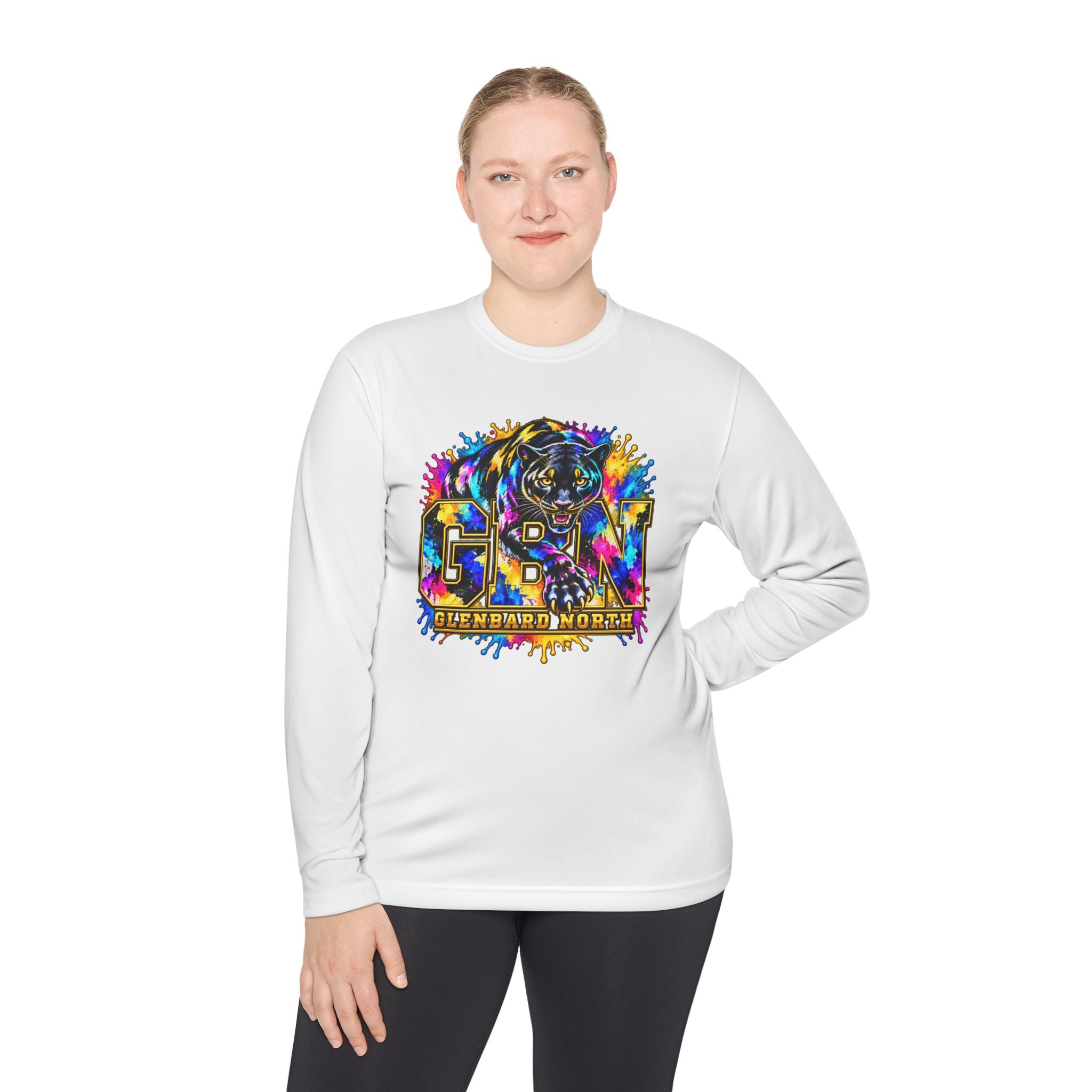 GBN Paint Splash Panther Performance Long Sleeve
