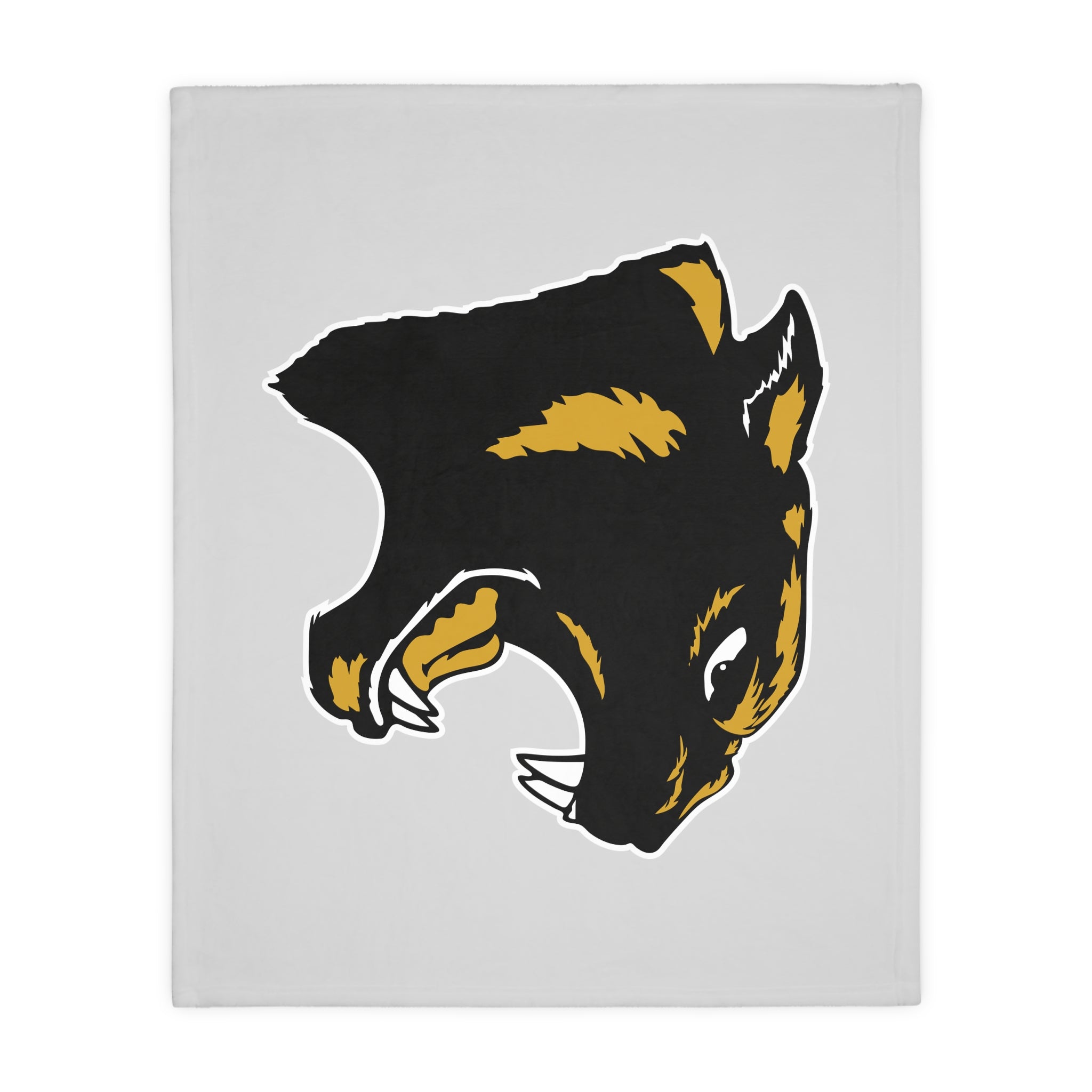 Panther Reversible Microfiber Blanket (Gray)