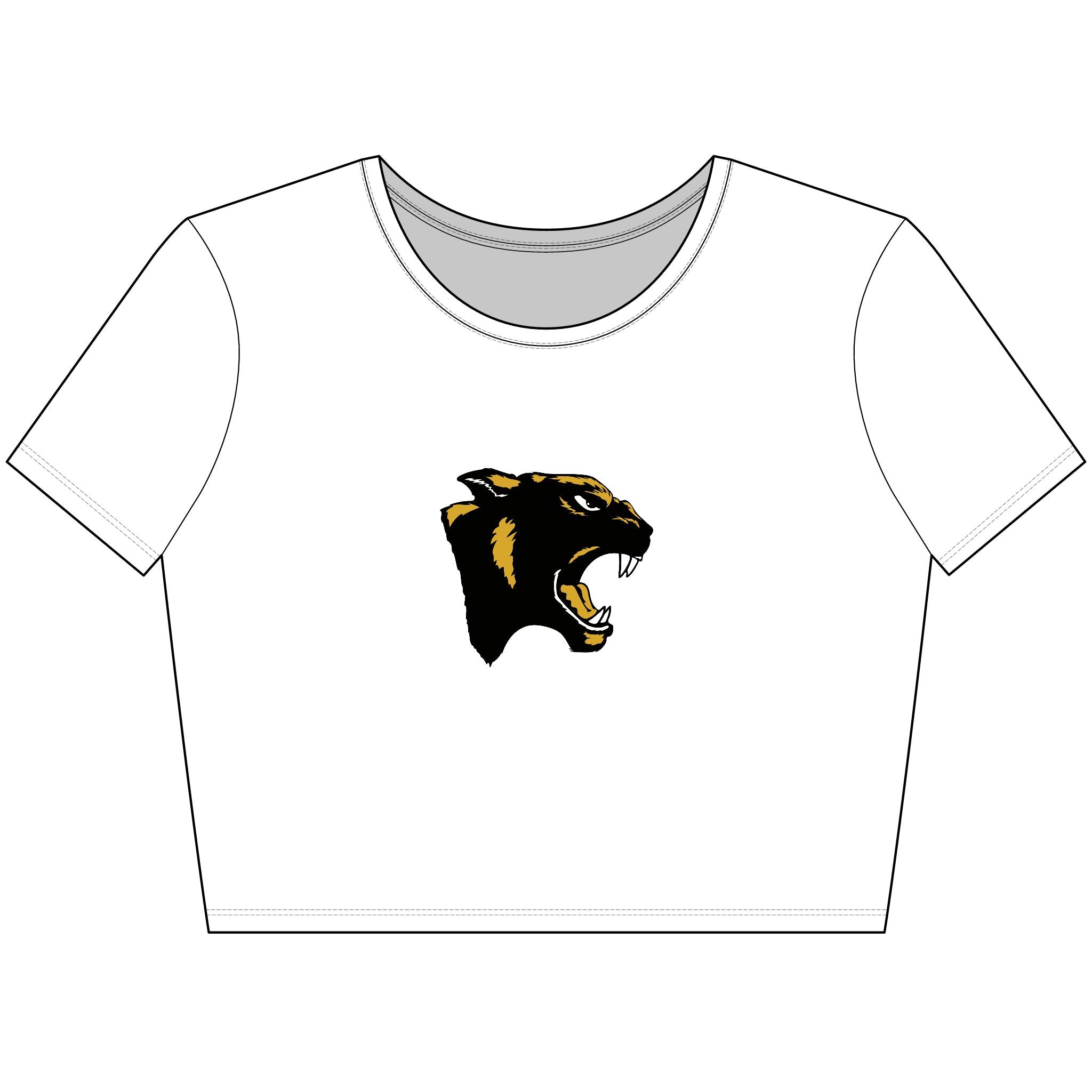 Panthers Minimal Logo Crop Tee