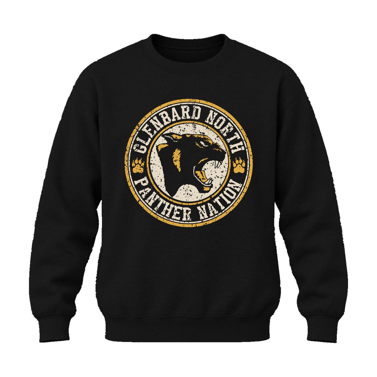GBN Panther Nation Crewneck Sweatshirt - Black