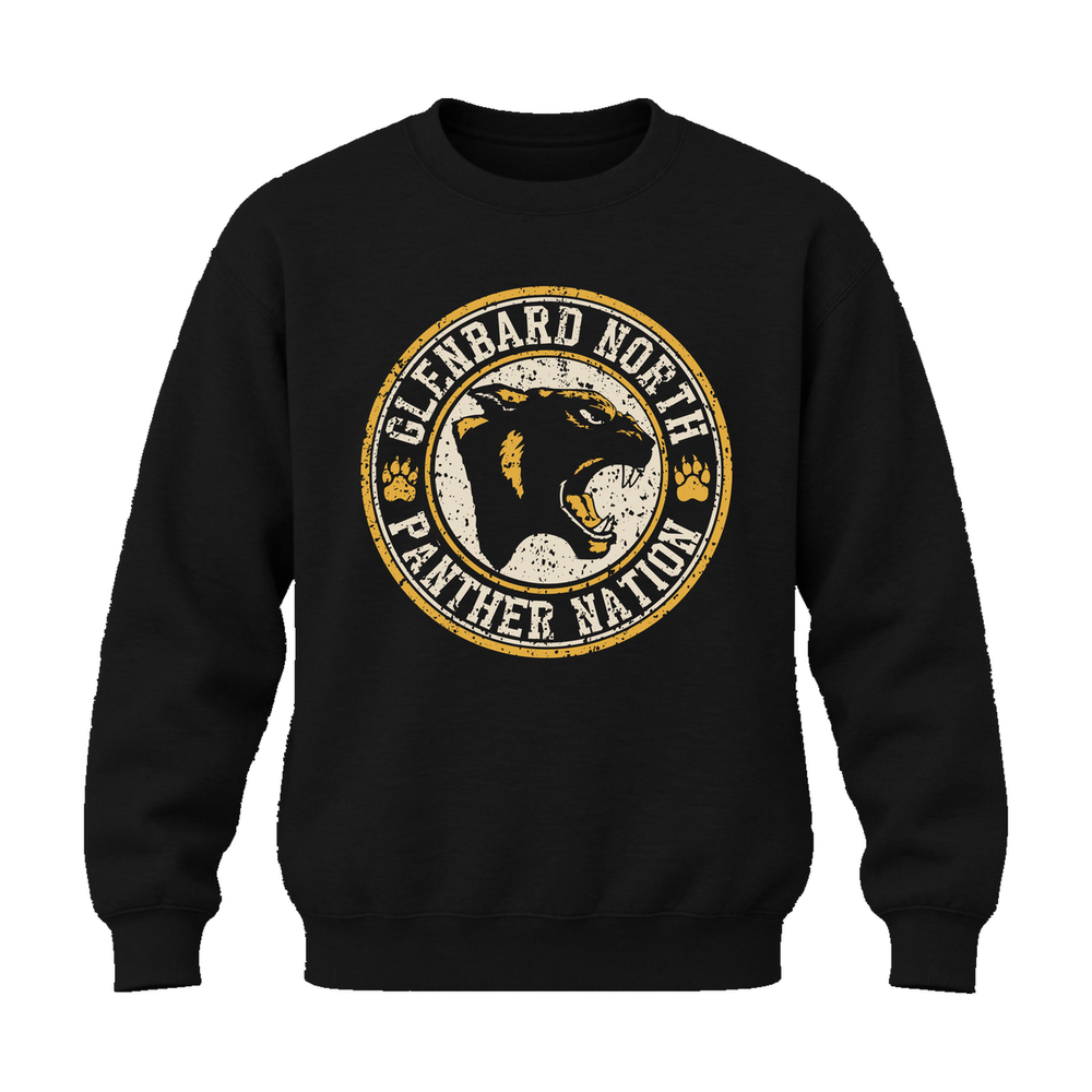 GBN Panther Nation Crewneck Sweatshirt - Black