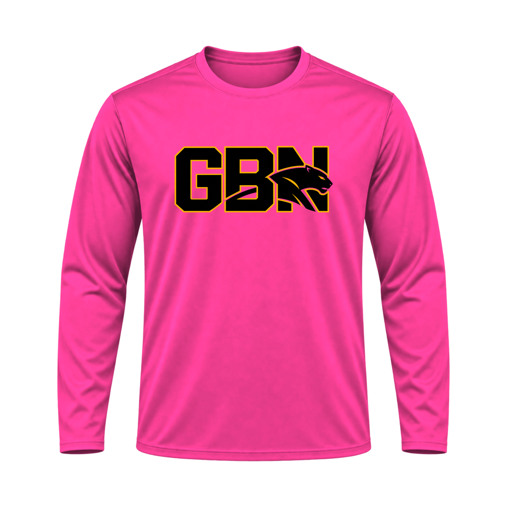 GBN Block Logo Performance Long Sleeve - Neon Pink