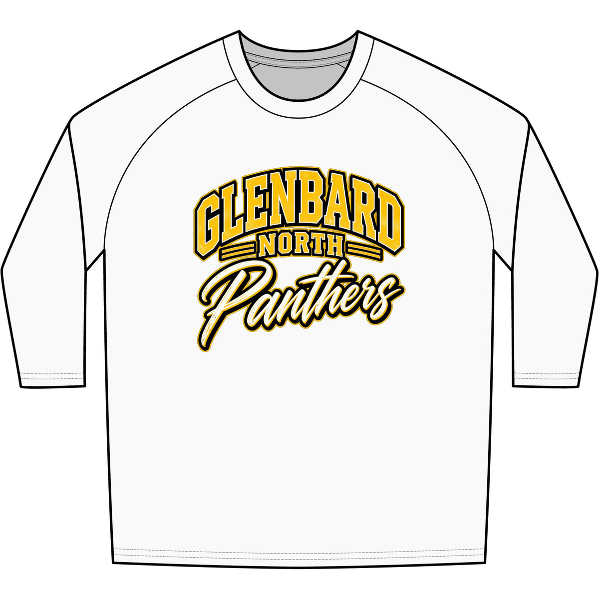 GBN Arched Panthers Baseball Tee