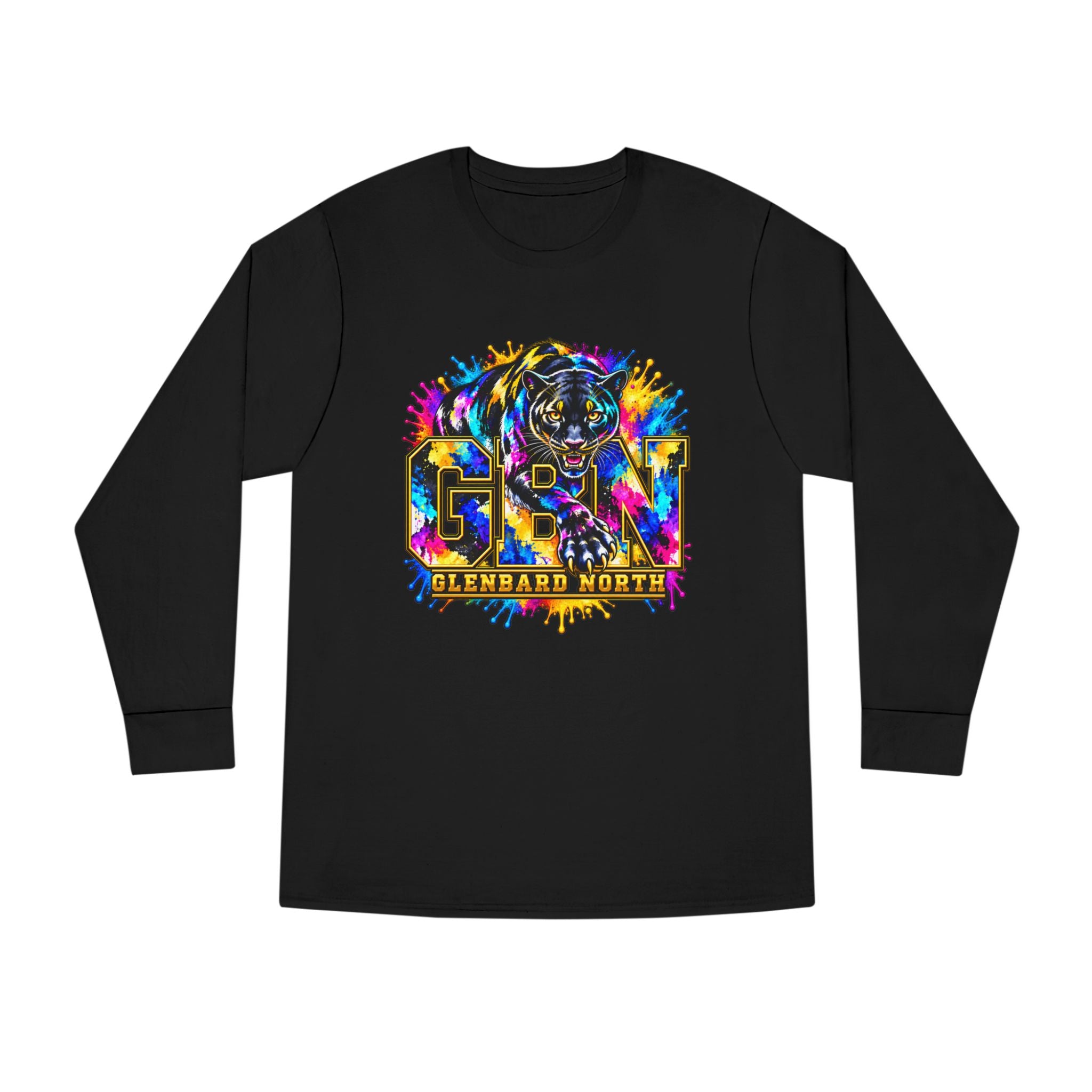GBN Paint Splash Panther Long Sleeve Tee