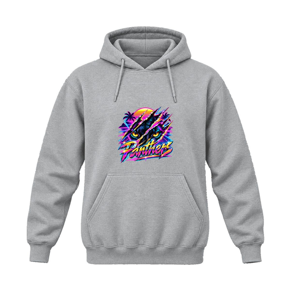 GBN Neon Panther Hoodie - Sport Grey