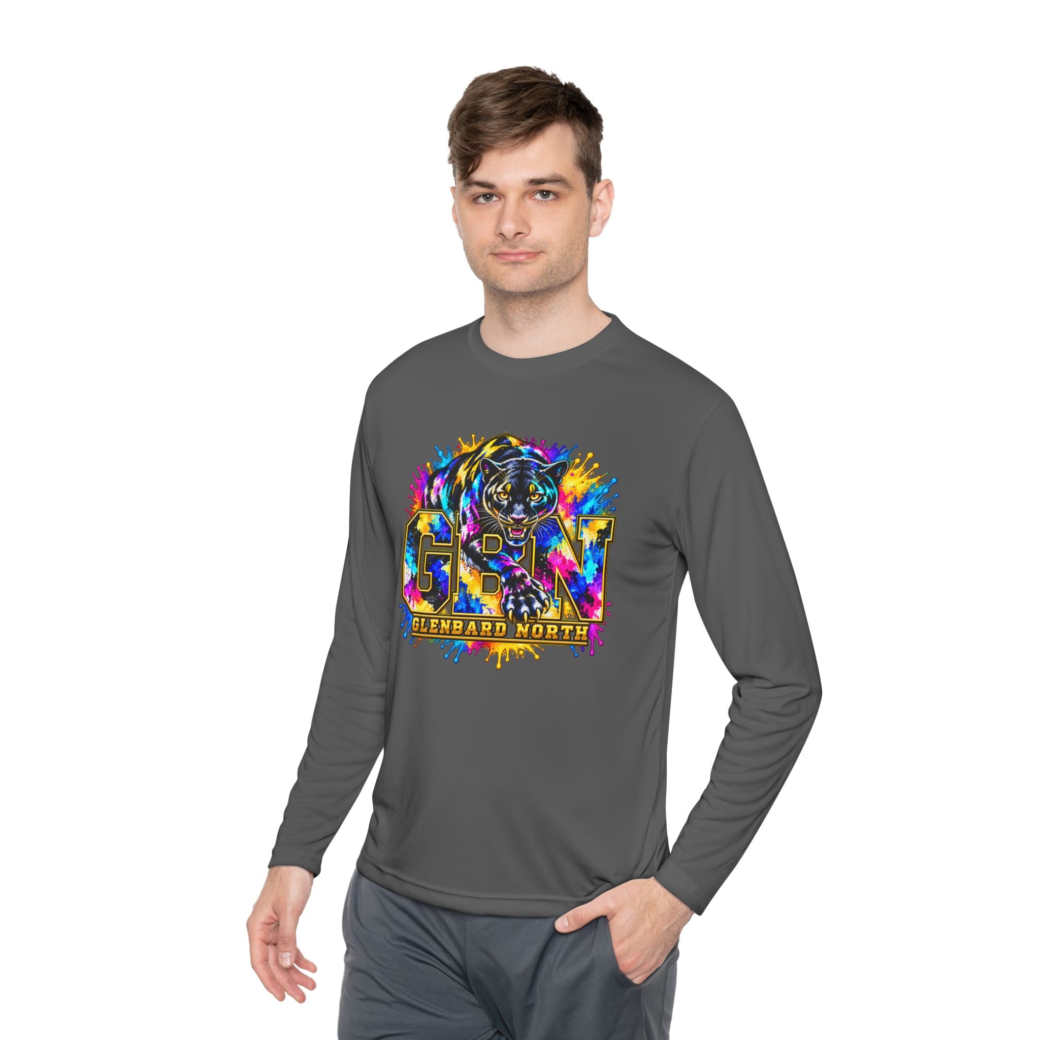 GBN Paint Splash Panther Performance Long Sleeve