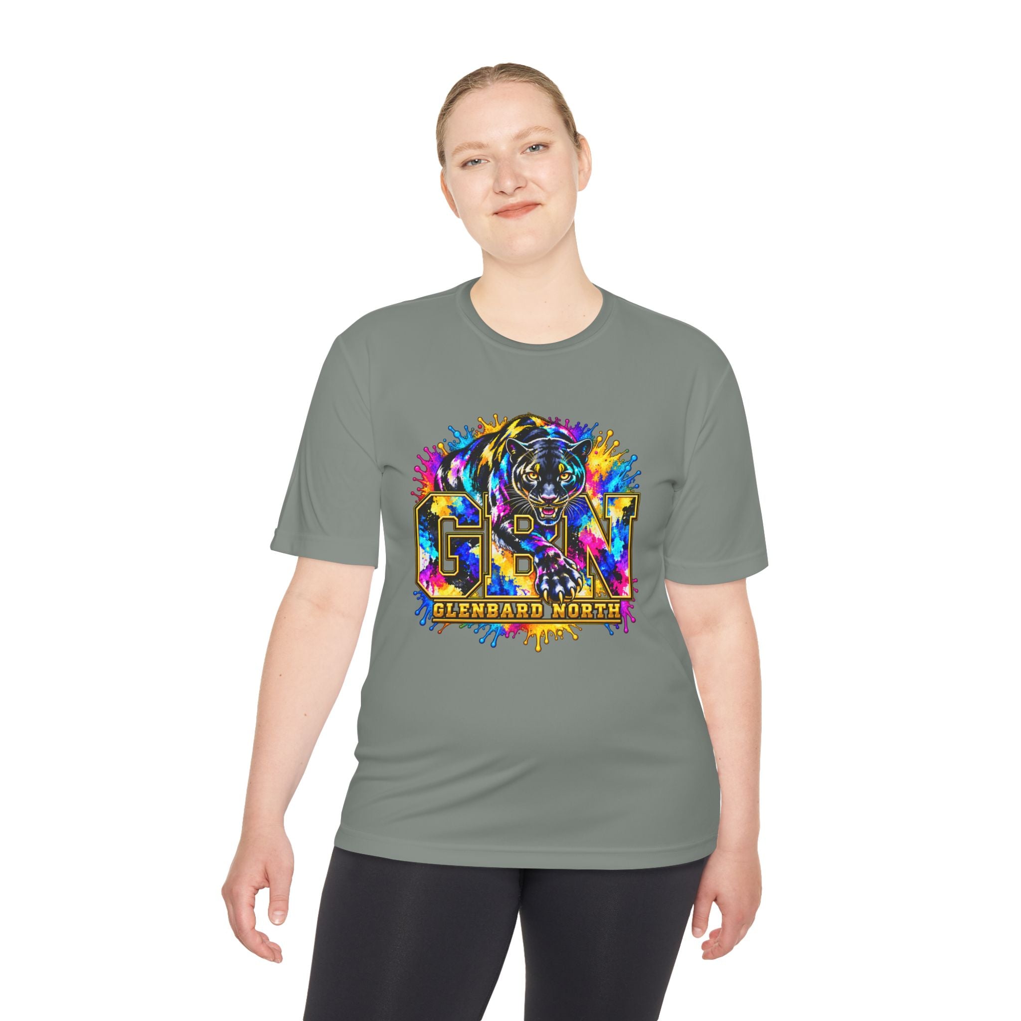 GBN Paint Splash Panther Moisture-Wicking Tee