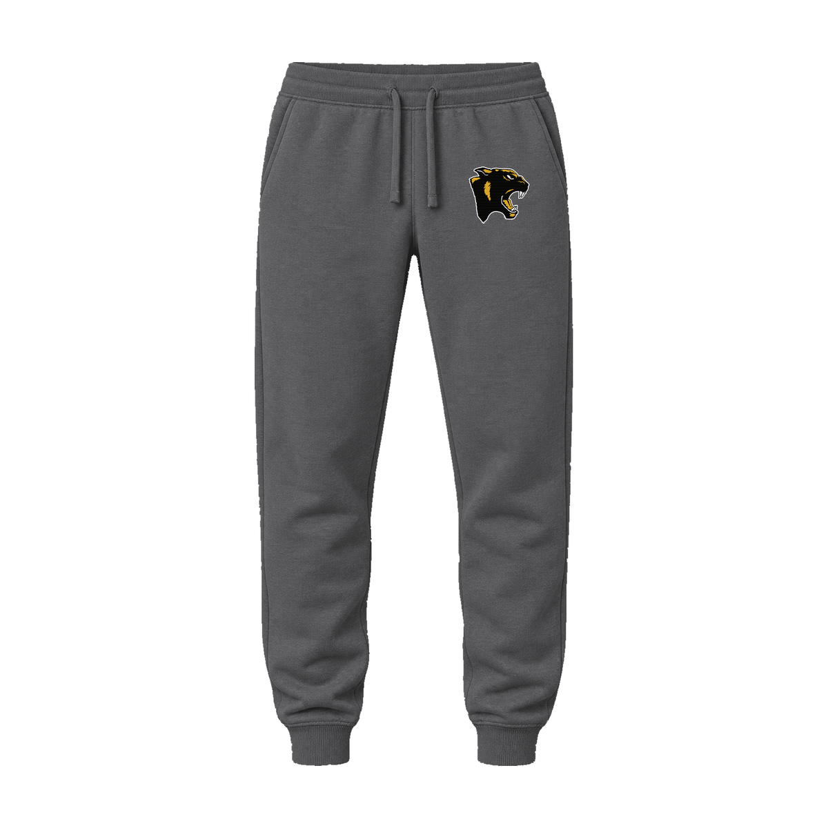 GBN Panther Logo Embroidered Joggers - Charcoal Heather