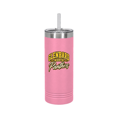 GBN Arched Panthers 22oz Skinny Tumbler - Pink