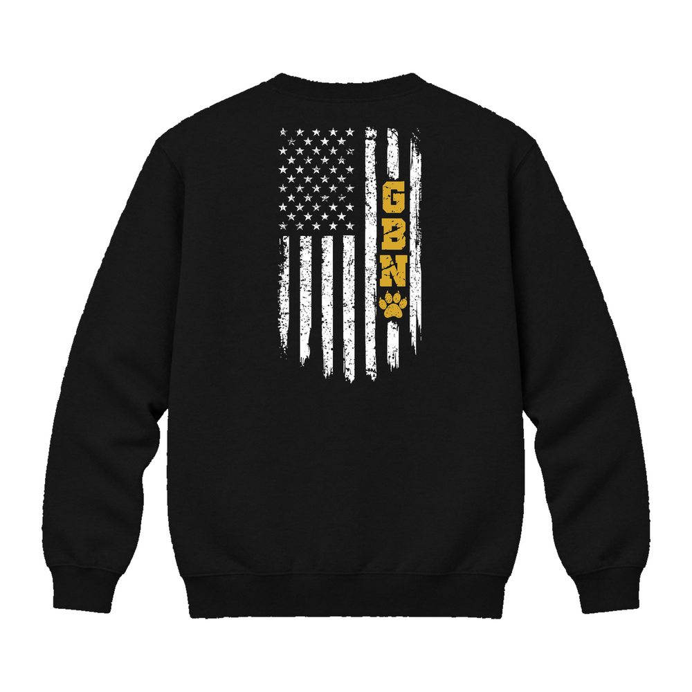 GBN Flag Premium Crewneck - Black (back)