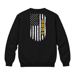 GBN Flag Premium Crewneck - Black (back)