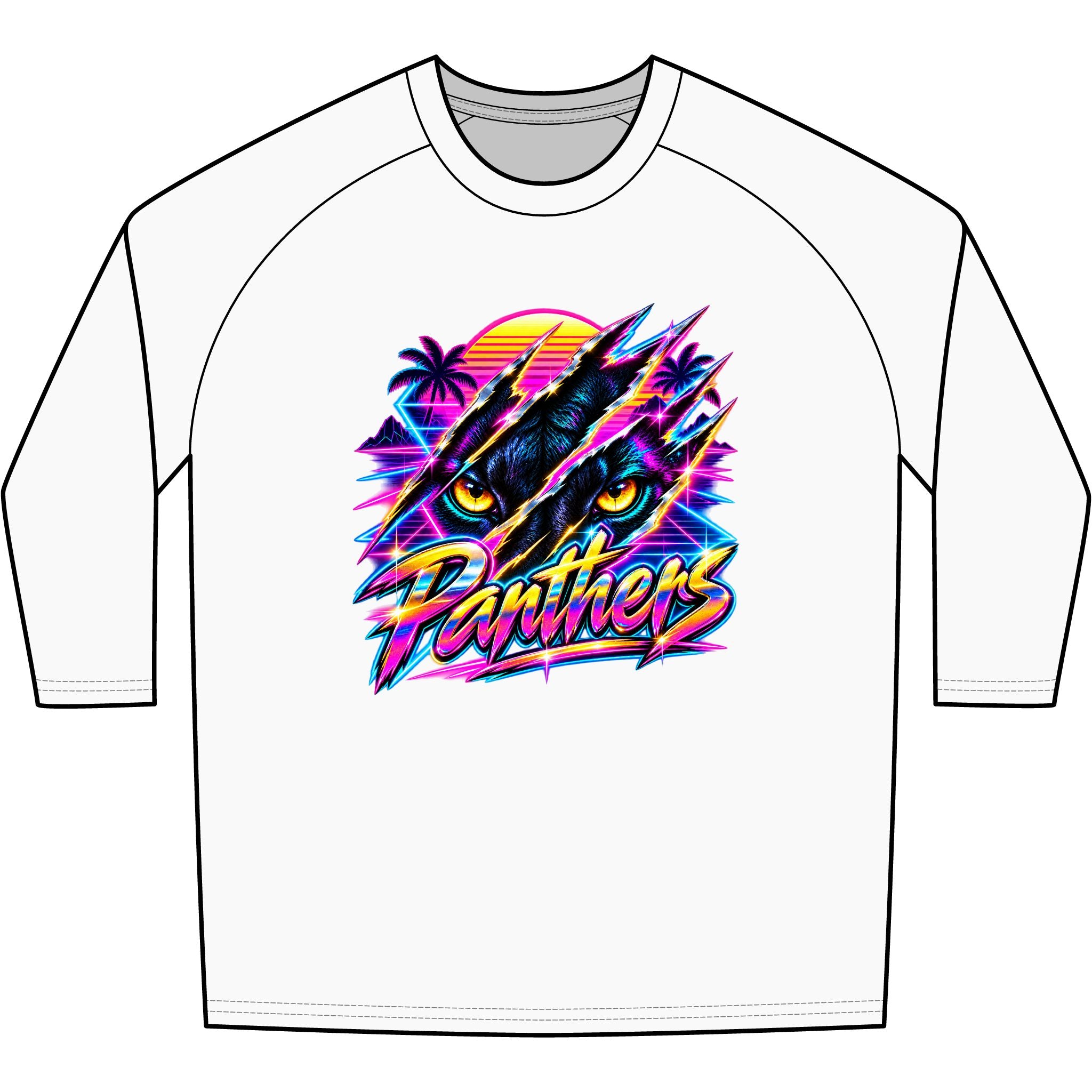 GBN Neon Panther Baseball Tee