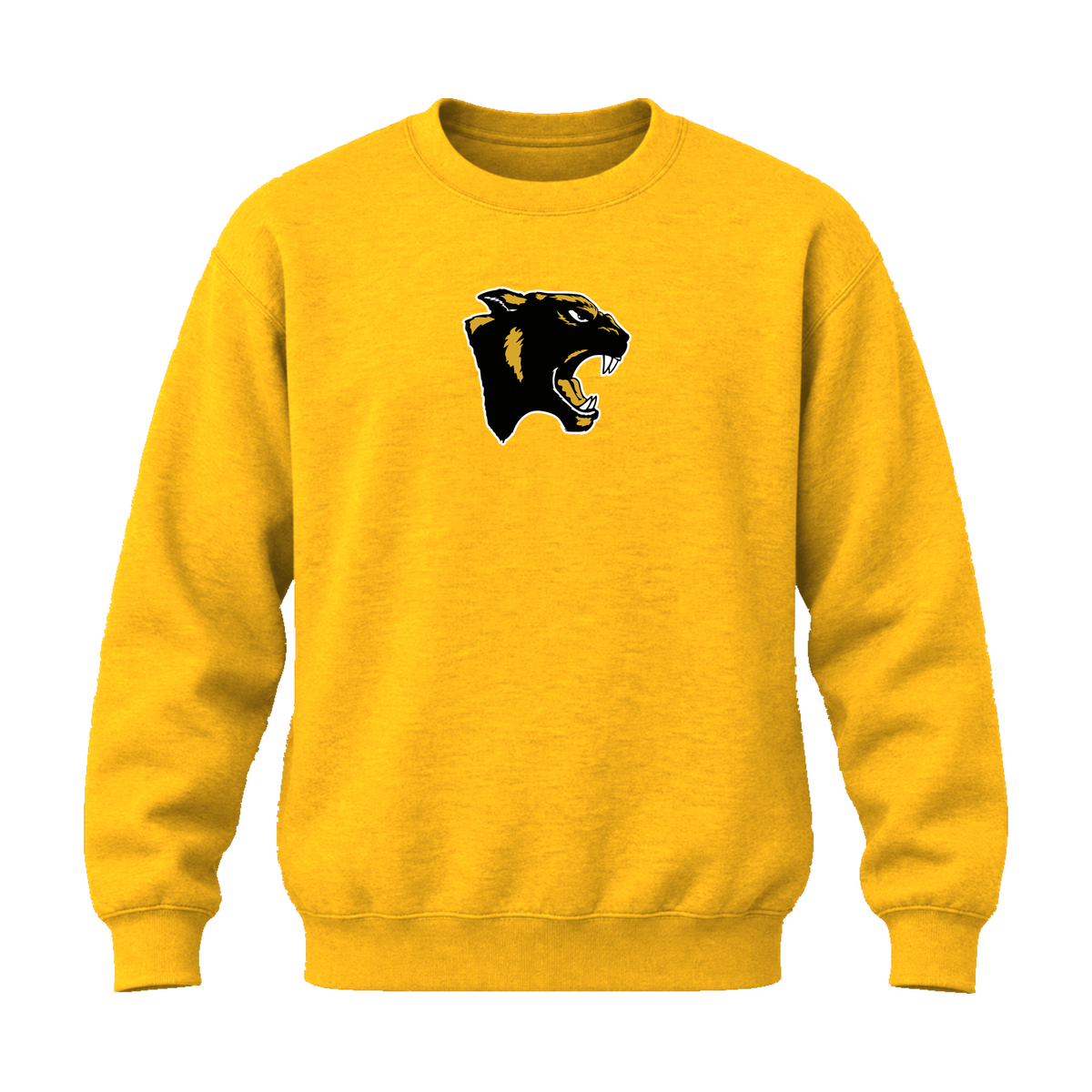 GBN Panther Logo Crewneck Sweatshirt - Gold