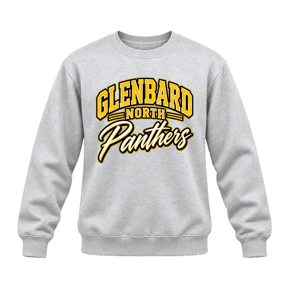 GBN Arched Panthers Premium Crewneck - Light Steel