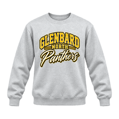 GBN Arched Panthers Premium Crewneck - Light Steel