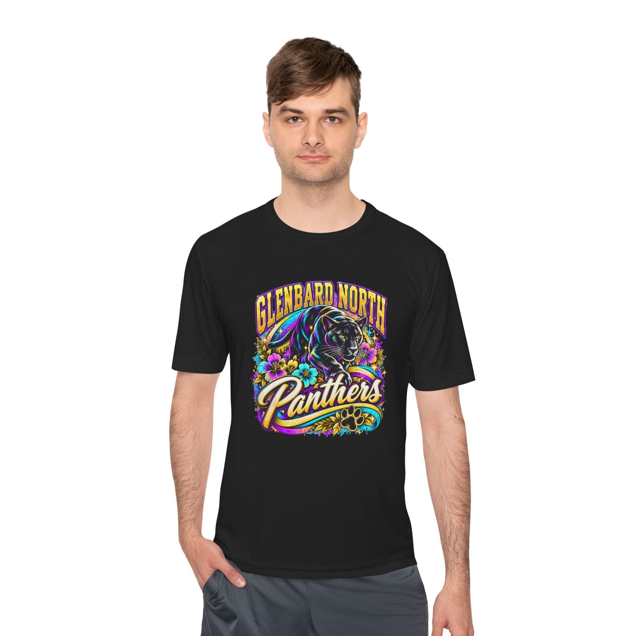 GBN Flower Power Panther Moisture-Wicking Tee