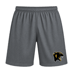 GBN Panther Logo Mesh Shorts - Iron Grey