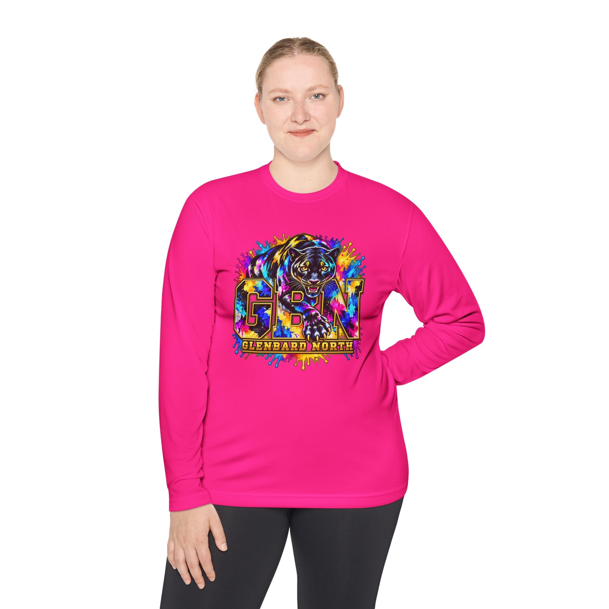 GBN Paint Splash Panther Performance Long Sleeve