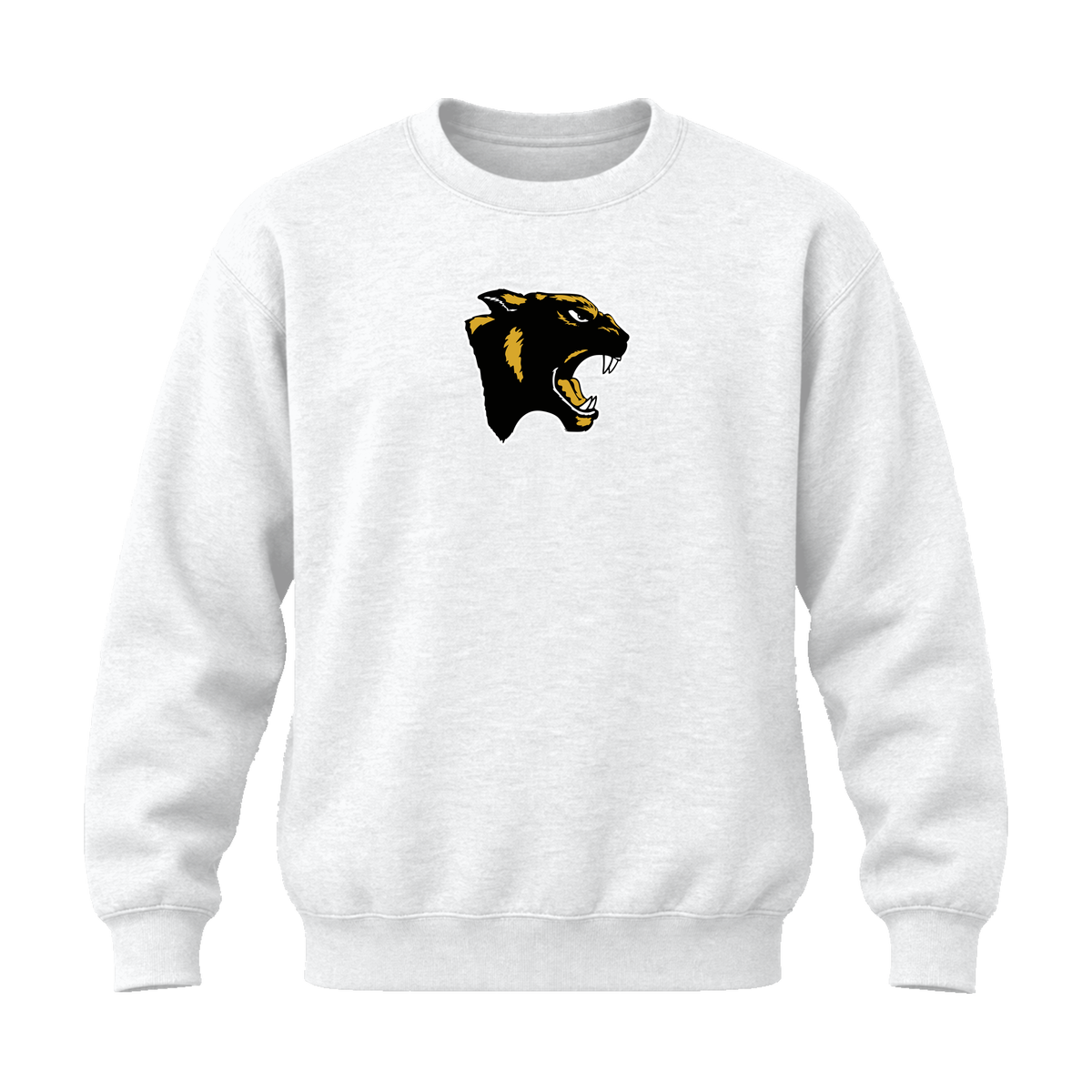 GBN Panther Logo Crewneck Sweatshirt - White