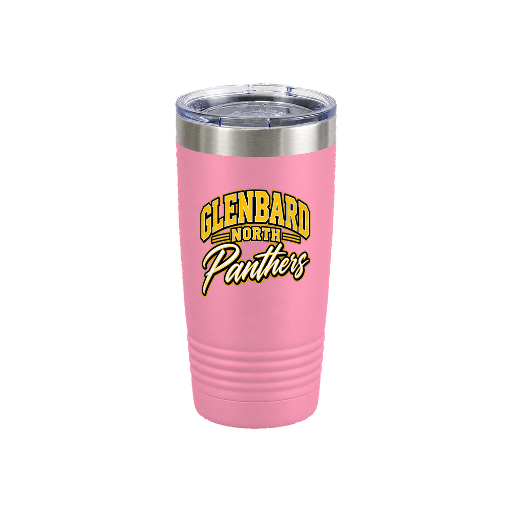 GBN Arched Panthers 20oz Tumbler - Pink