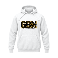 GBN Block Logo Premium Hoodie - White