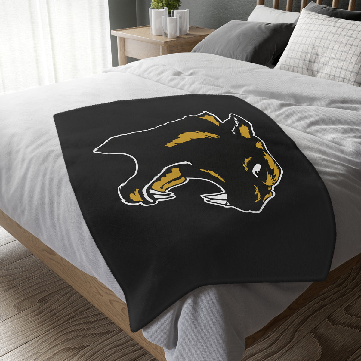Panther Reversible Microfiber Blanket