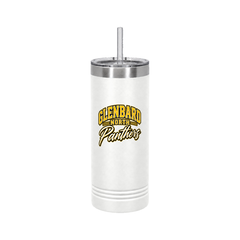 GBN Arched Panthers 22oz Skinny Tumbler - White