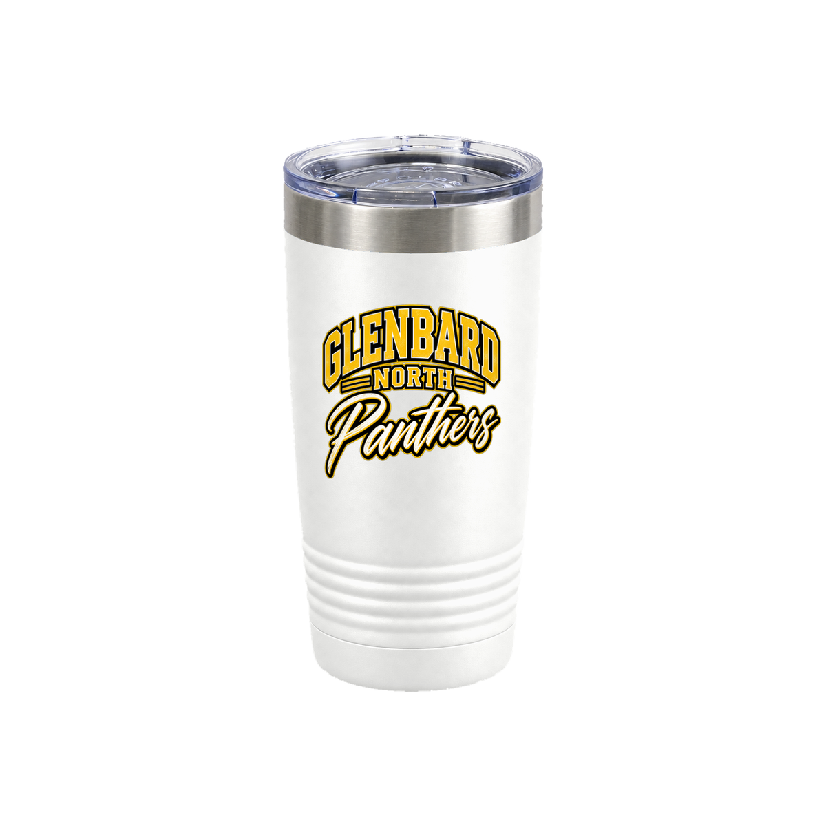 GBN Arched Panthers 20oz Tumbler - White