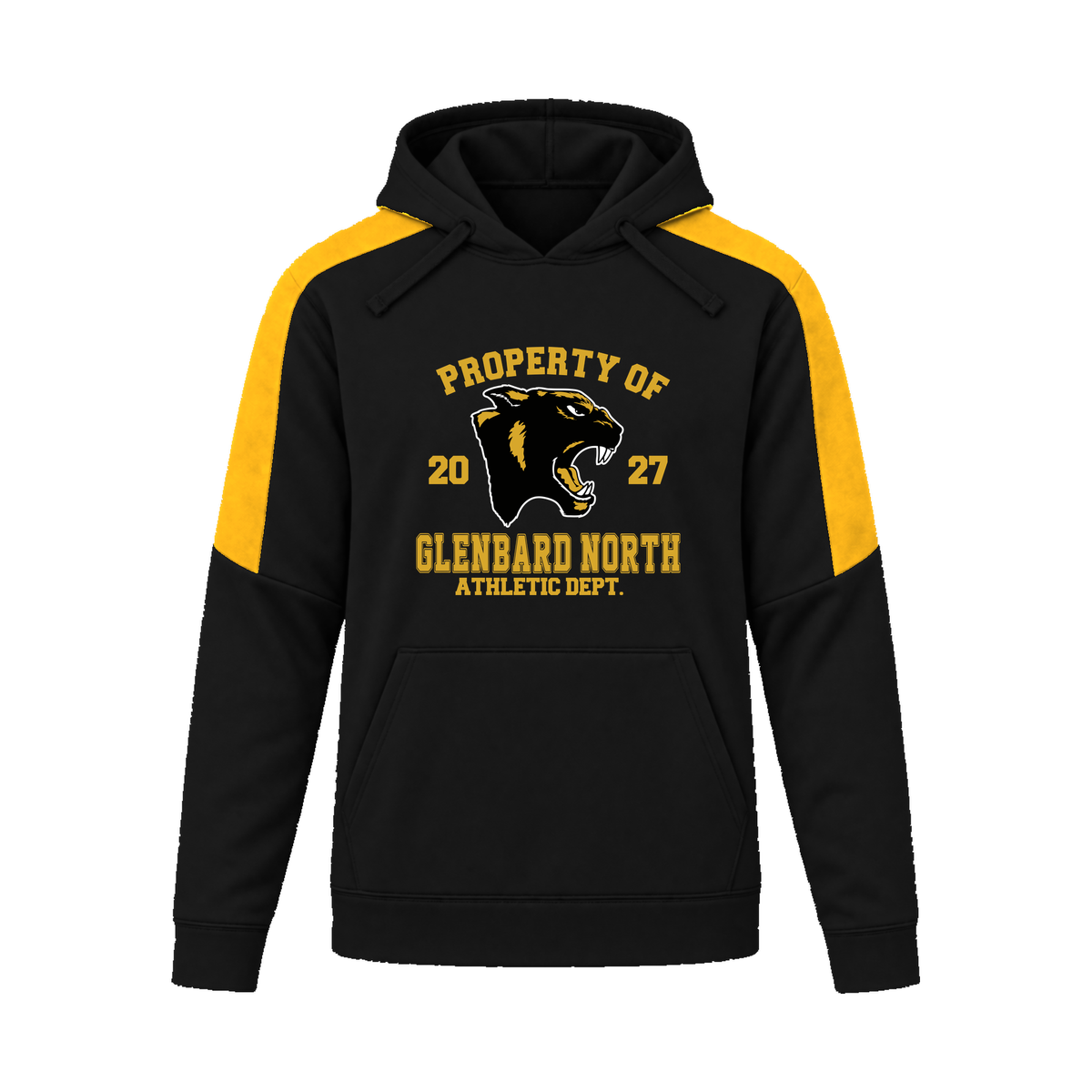 GBN Property Of Performance Hoodie - Black/ Gold