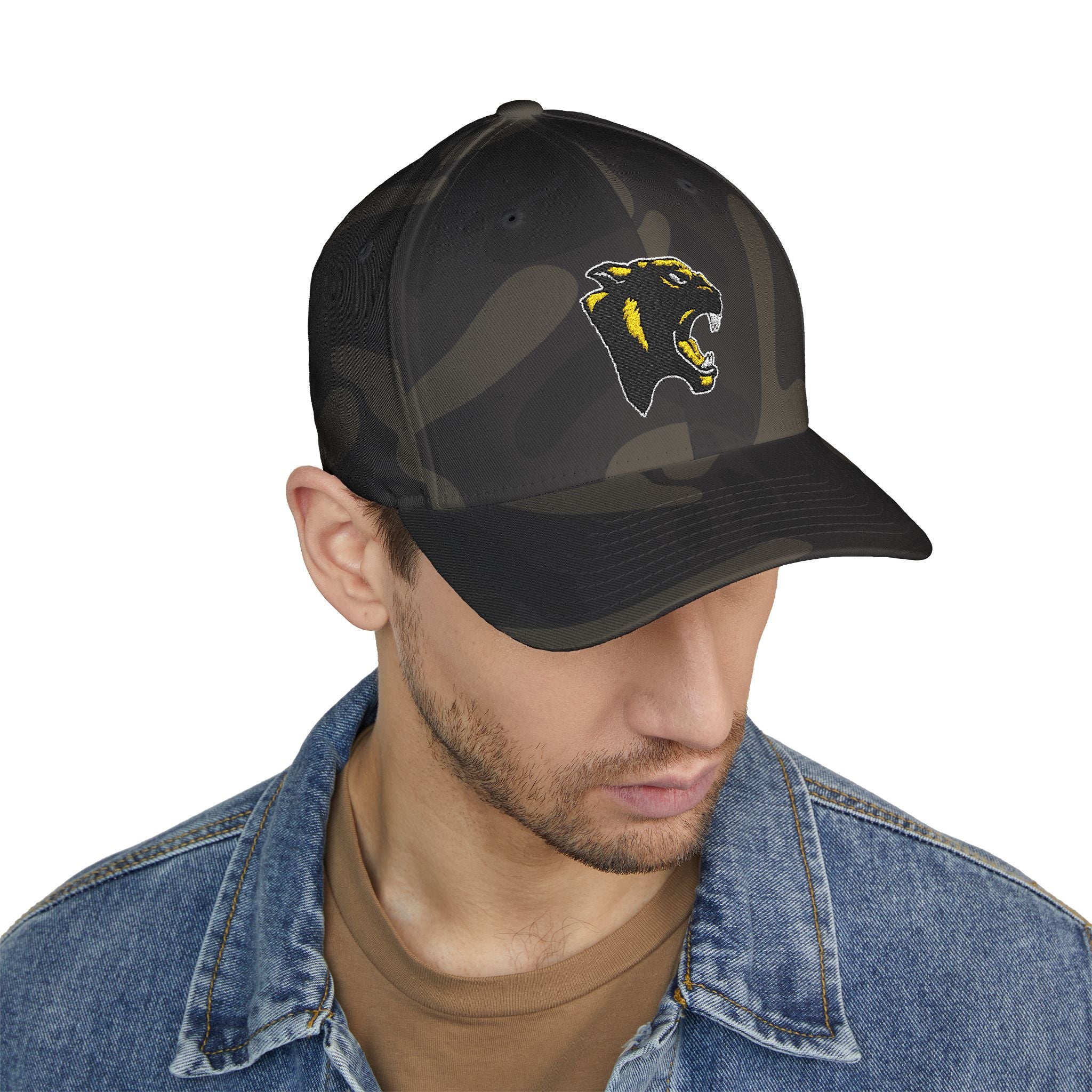 Panther Embroidered Structured Cap