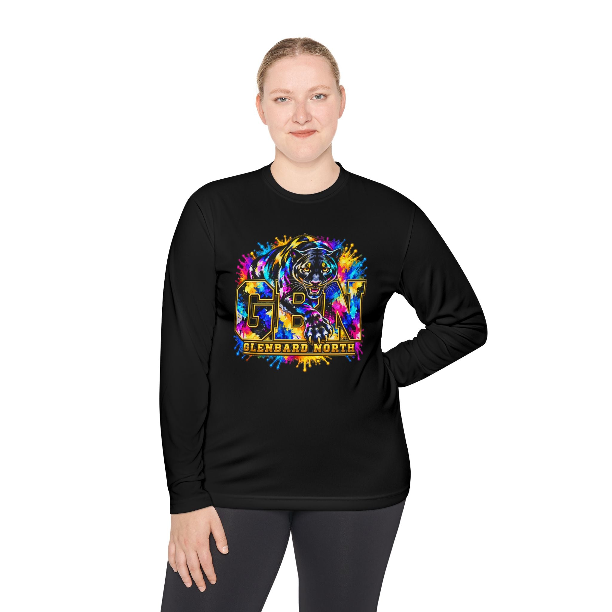 GBN Paint Splash Panther Performance Long Sleeve