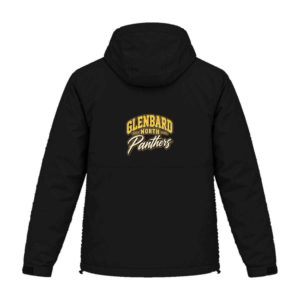 GBN Panthers Insulated Jacket (Front and Back) - Black - back