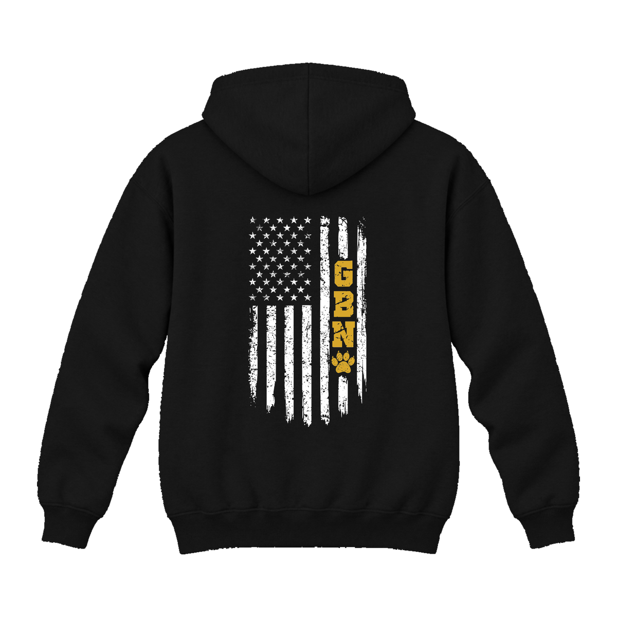 GBN Flag Hoodie - Black (back)