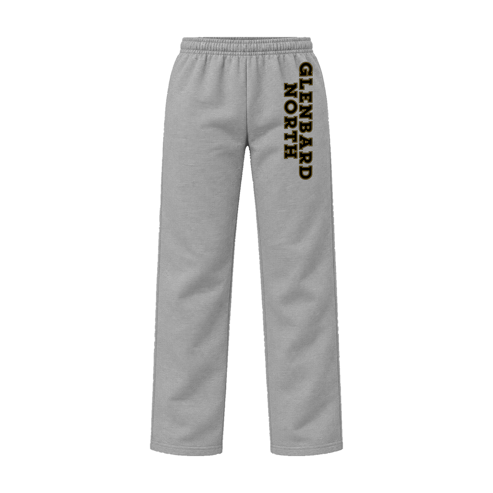 GBN Glenbard North Leg Open Bottom Sweatpants - Sport Grey