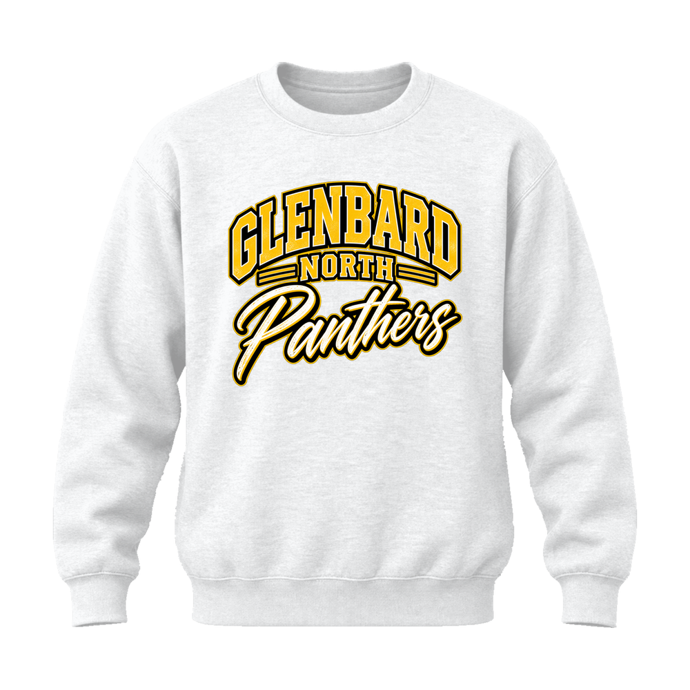 GBN Arched Panthers Crewneck Sweatshirt - White