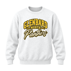 GBN Arched Panthers Crewneck Sweatshirt - White